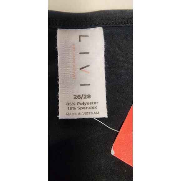 LIVI By Lane Bryant Crop Snap Up Black Wicking Tank Top Women’s Size 26/28 - Picture 7 of 7